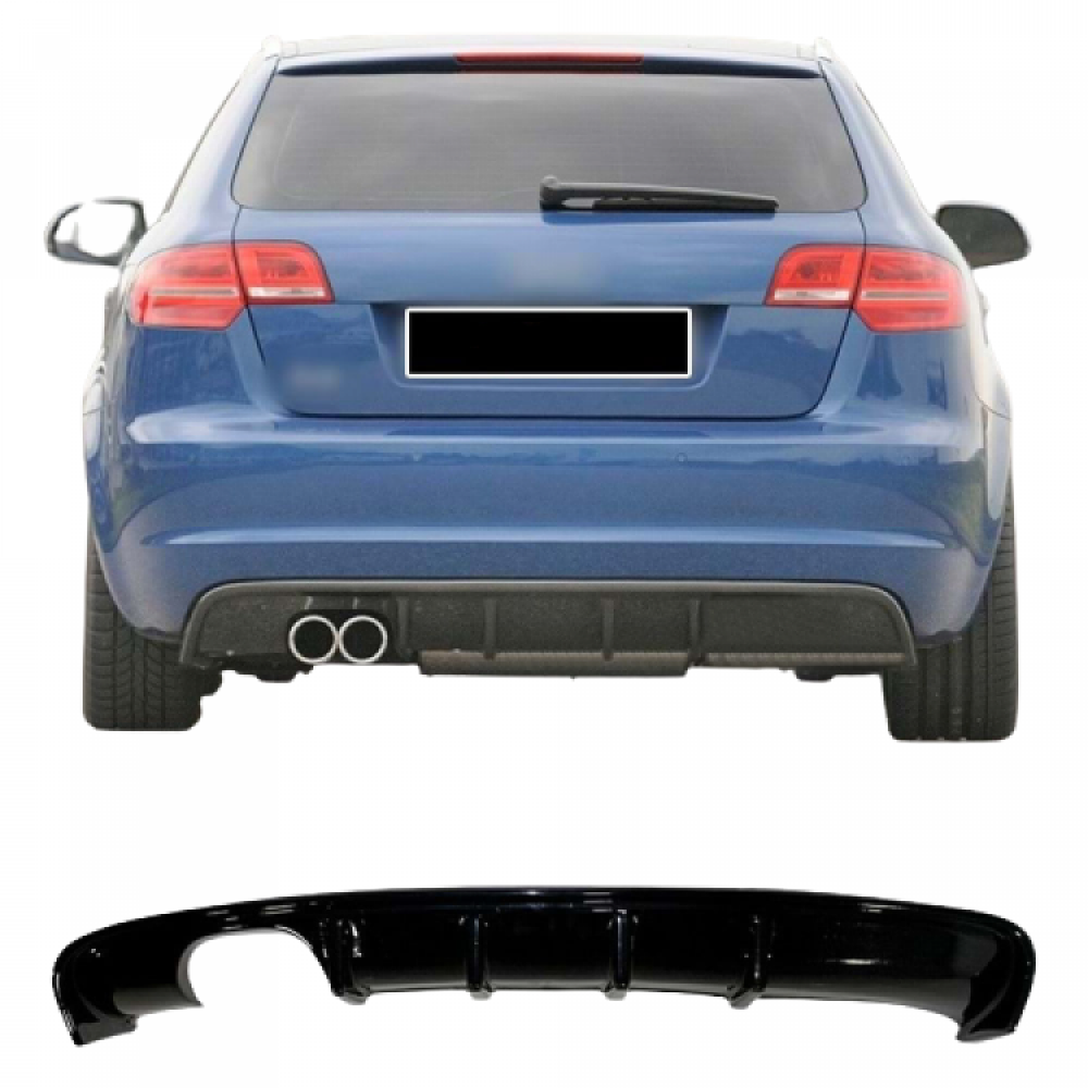 Audi A3 8p (2008-2010) Arka Tampon - Difüzör (Plastik)